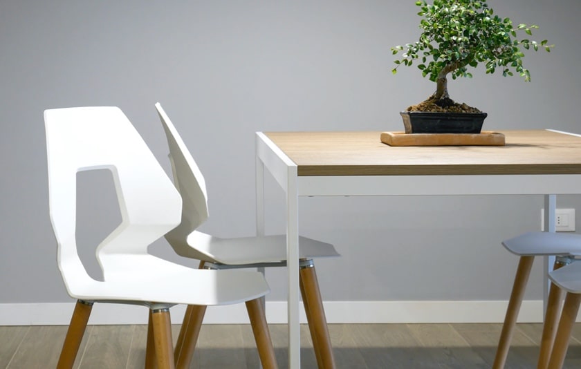 white chair with desk