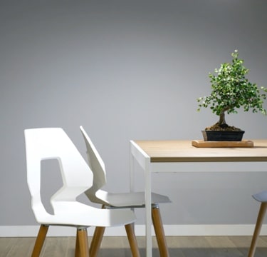 white chair with desk